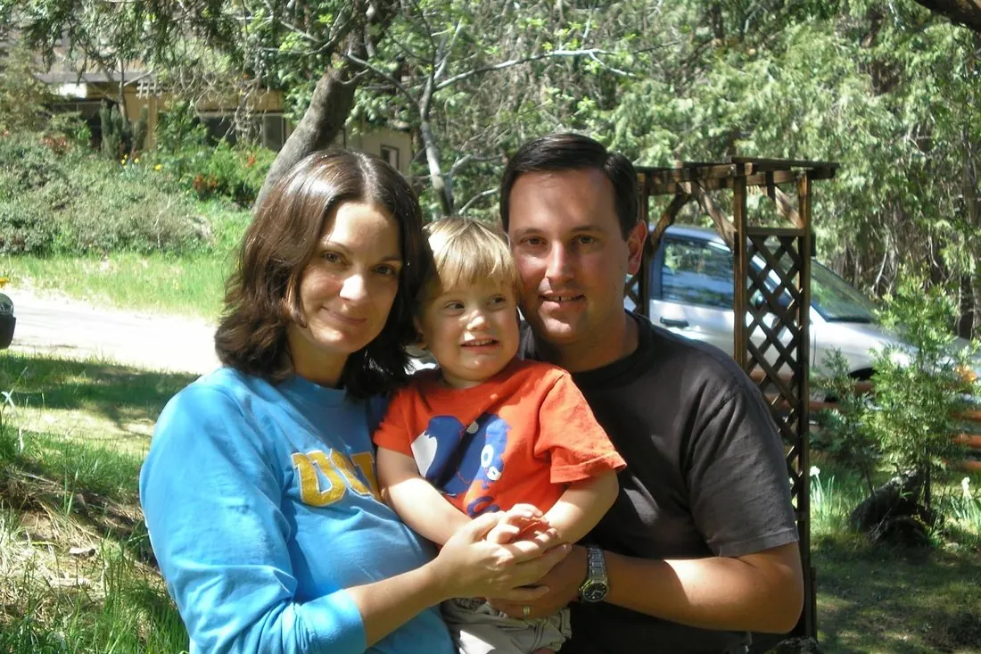 The Bollinger family together in California